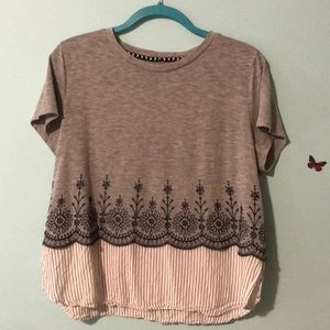 Cute embroidered tee